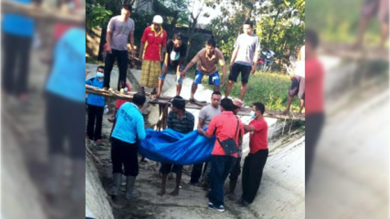 Ngeri, Pencari Daun Jati Tewas Tertimpa Motor 